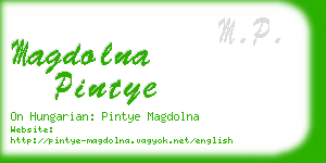 magdolna pintye business card